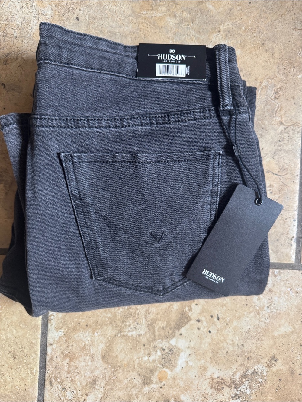 Hudson Jeans Charcoal Black Slim Jeans